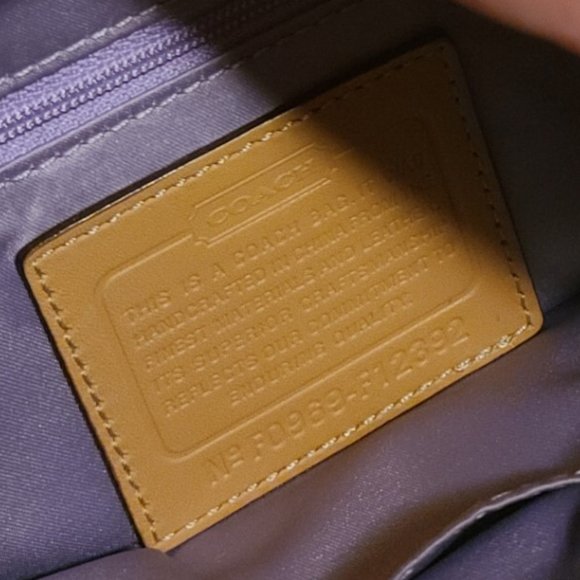 Coach Vintage Saddle Bag Style Purse with Large Buckles - Picture 5 of 9